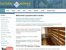 Tablet Screenshot of cultural-service.cz